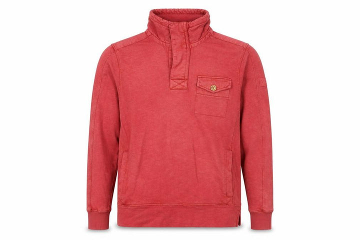 FatFace Men's Red Henley Sweatshirt Size XS