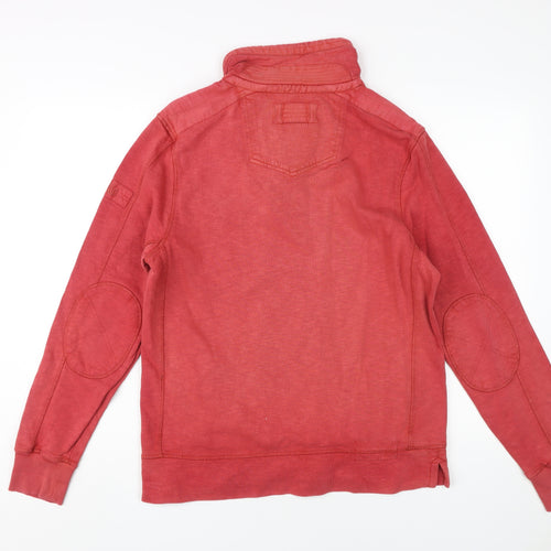 Fat Face Men's Red Henley Sweatshirt Size XS