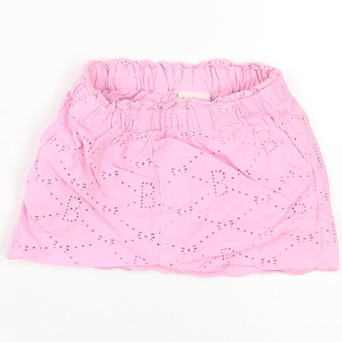 Baker by Ted Baker Unisex Pink Cotton Shorts 3-6 Months Elastic Waist