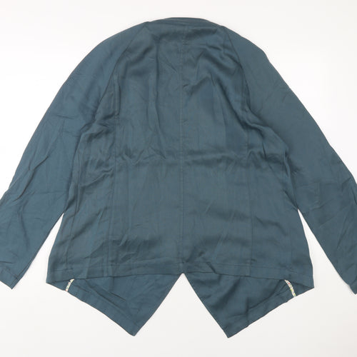 White Stuff Women's Blue Casual Button Jacket Size 14