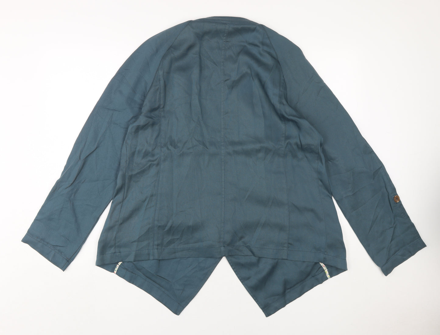 White Stuff Women's Blue Casual Button Jacket Size 14