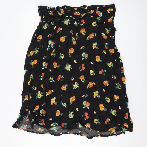 Monsoon Women's Black Floral Skirt Size 20