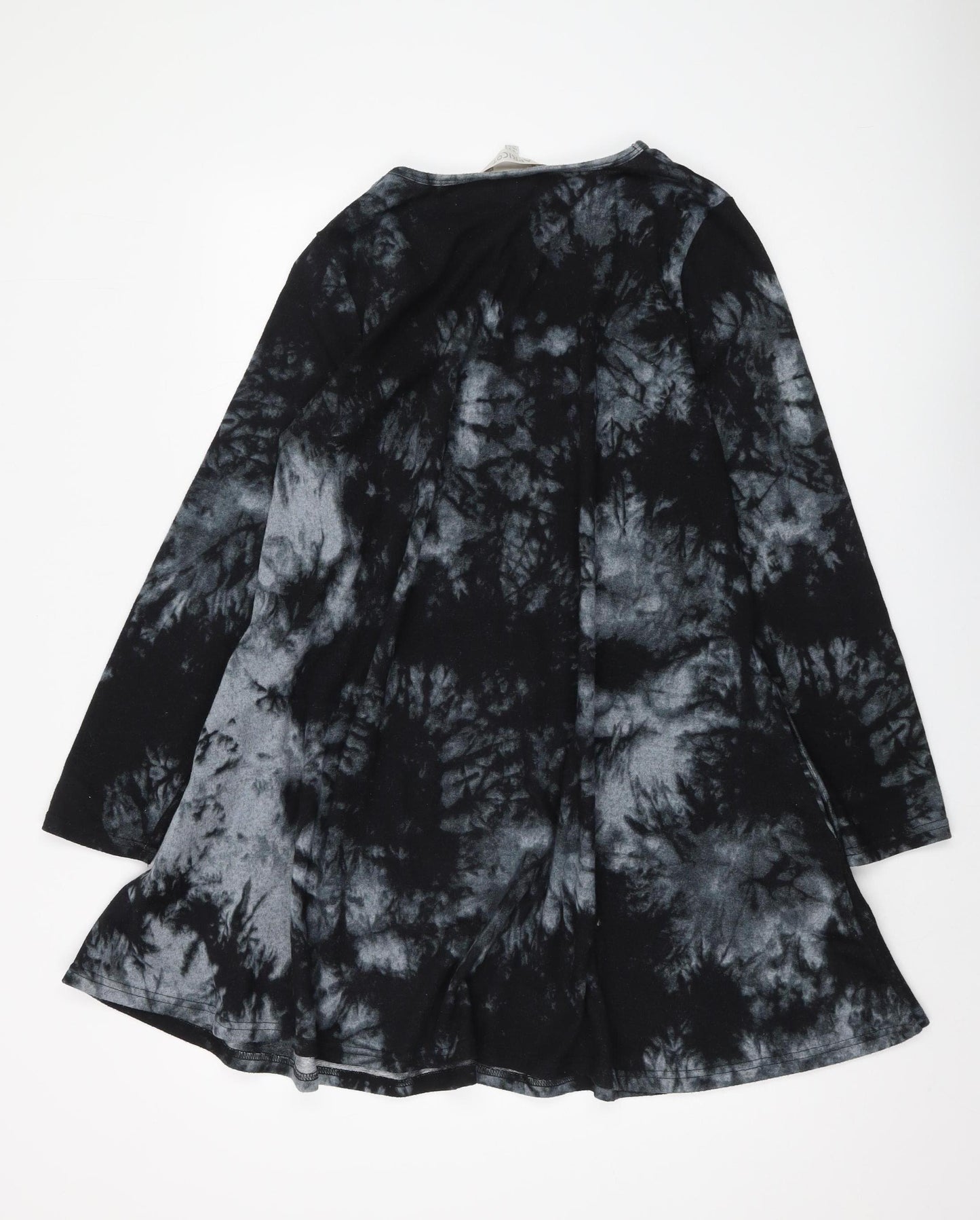 Apricot Women's Black Geometric Tunic Jumper Size 16