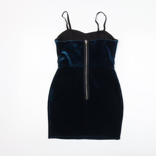 Topshop Women’s Blue Bodycon Dress Size 10