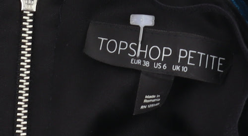 Topshop Women’s Blue Bodycon Dress Size 10