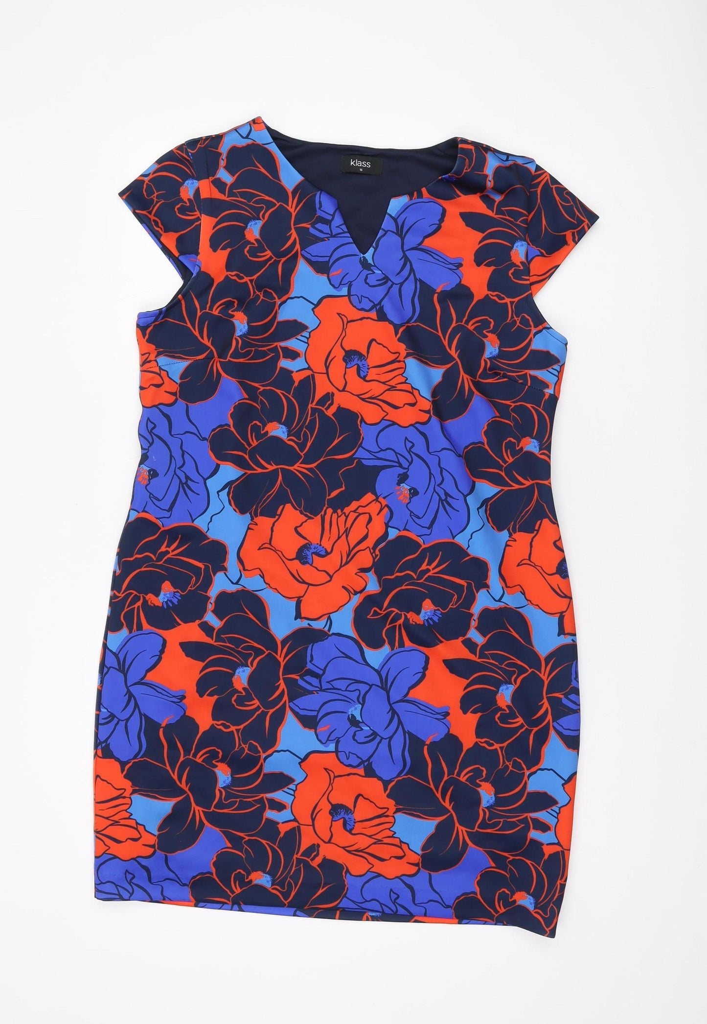 Klass Women's Multicoloured Floral Shift Dress Size 16