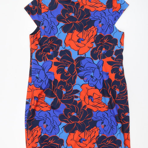 Klass Women's Multicoloured Floral Shift Dress Size 16