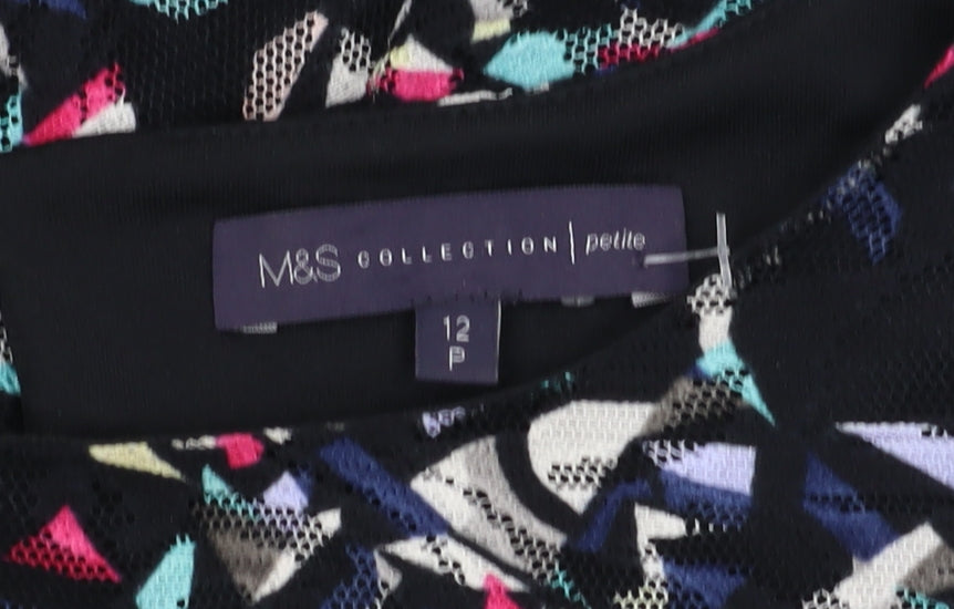 Marks and Spencer Women’s Geometric Size 12 Petite Dress