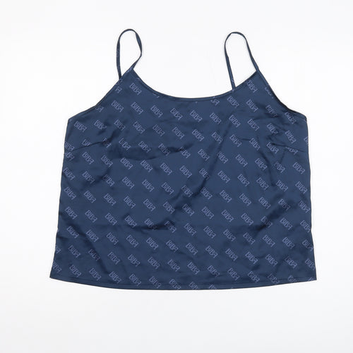 Biba Women's Blue Camisole Tank, Size 16, Adjustable Straps