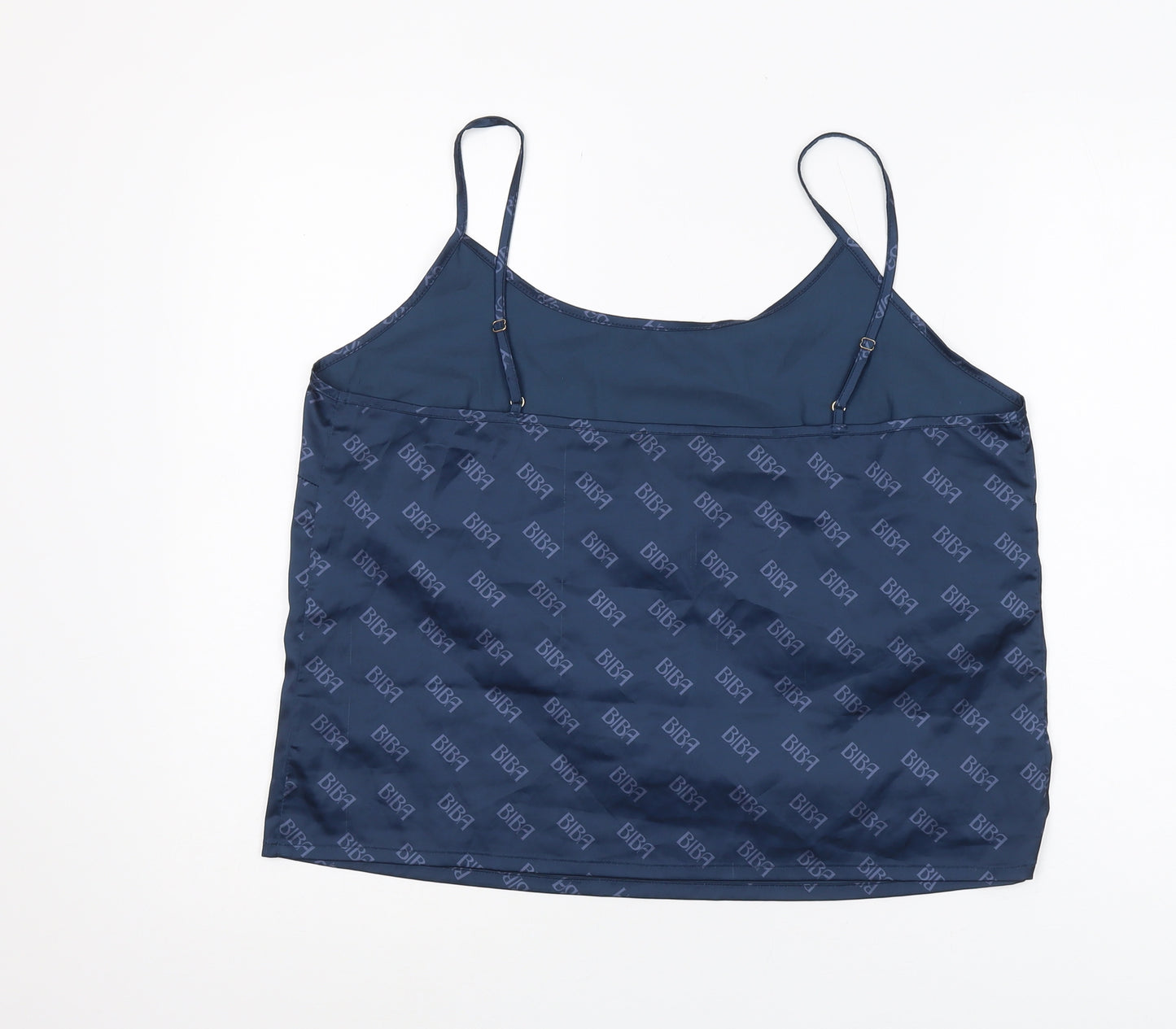 Biba Women's Blue Camisole Tank, Size 16, Adjustable Straps
