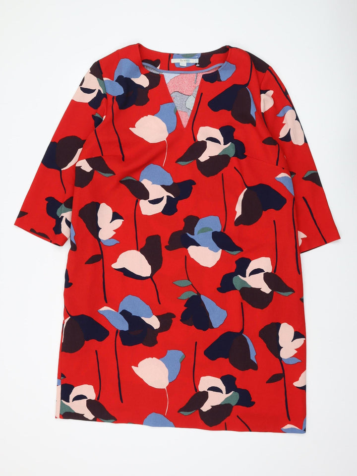 Boden Women's Multicoloured Shift Dress Size 10