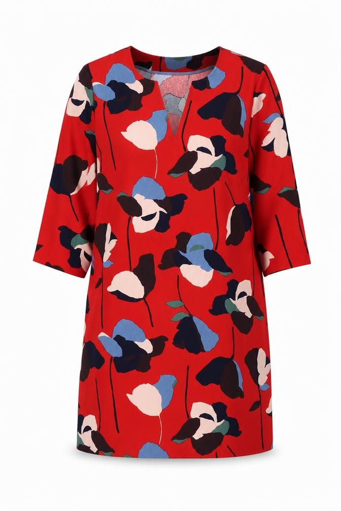 Front view of Boden Women's Multicoloured Shift Dress, size 10