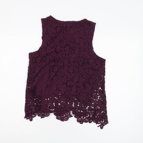 Dorothy Perkins Women's Purple Sequin Tank Size 12