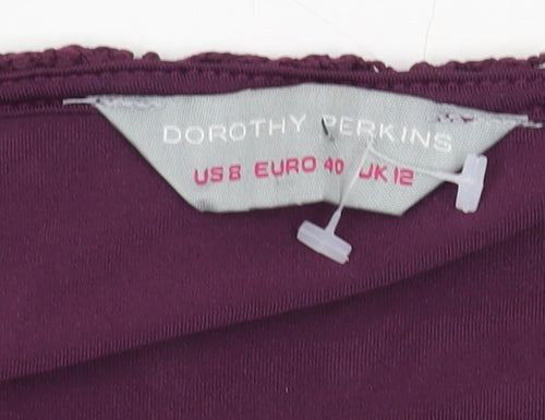 Dorothy Perkins Women's Purple Sequin Tank Size 12