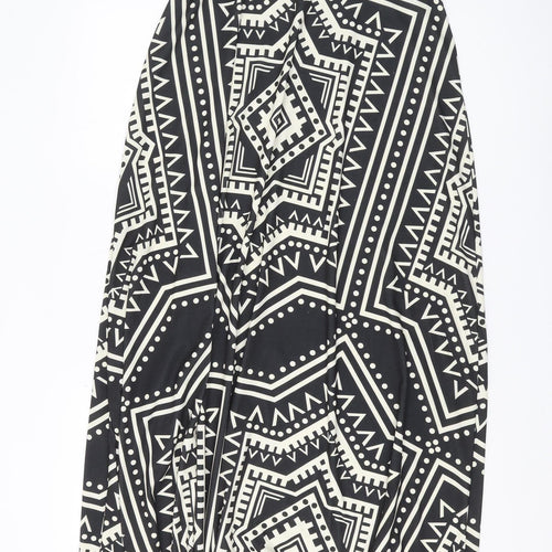 ON LINE Women's Black Aztec A-Line Skirt S