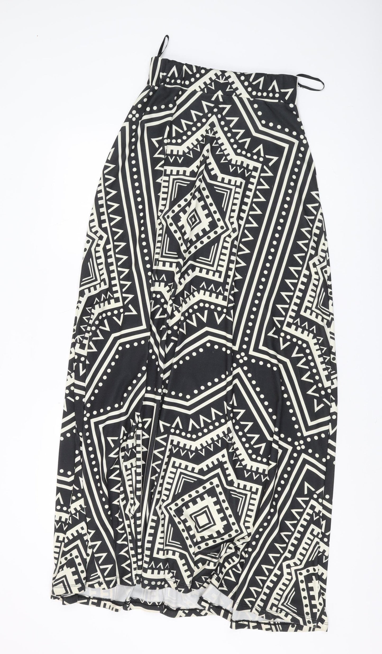 ON LINE Women's Black Aztec A-Line Skirt S