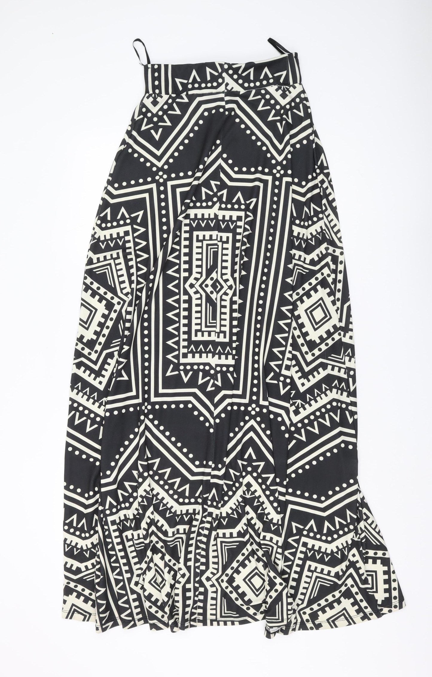 ON LINE Women's Black Aztec A-Line Skirt S