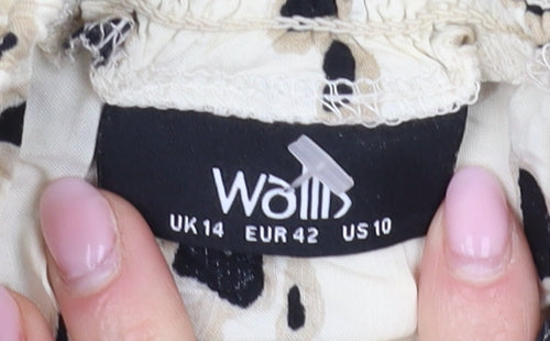 Wallis Women's Multicolour Animal Print Midi Dress