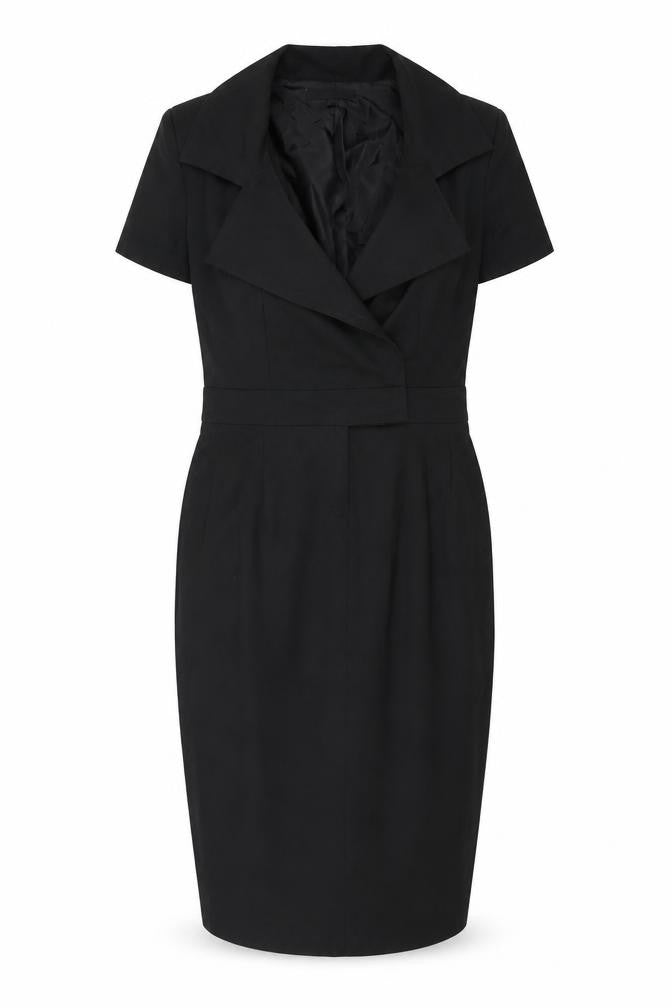 ASOS Black Sheath Dress, Women's Size 10, Short Sleeve