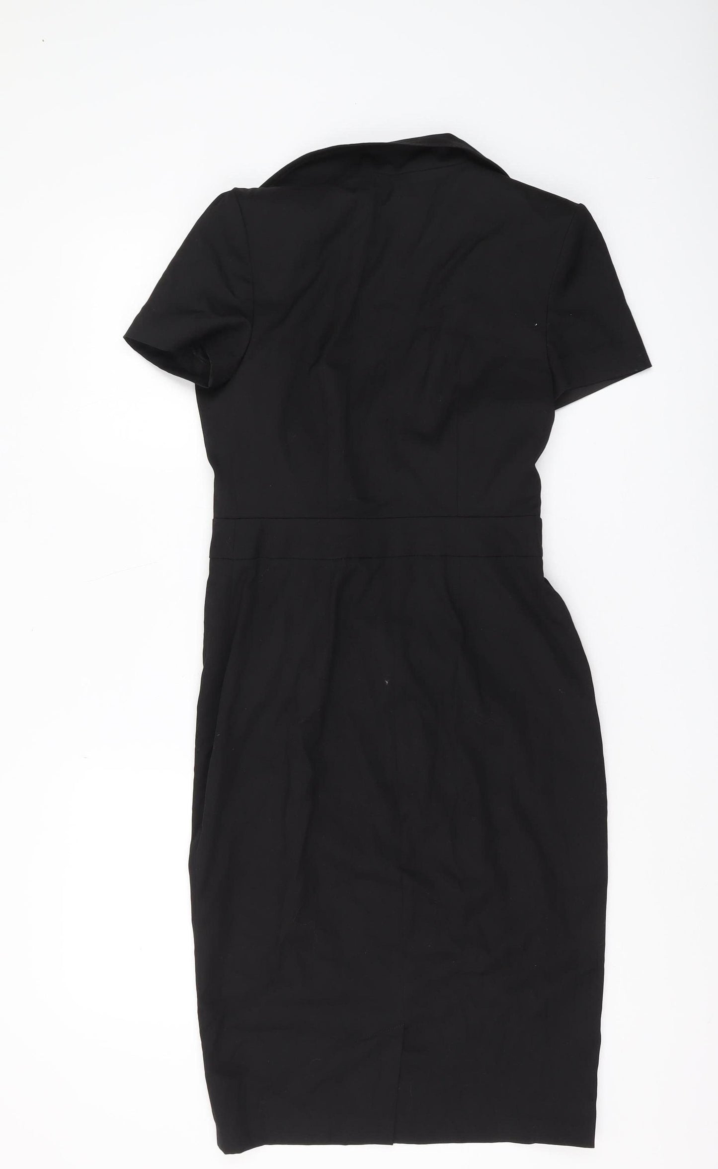 ASOS Black Sheath Dress, Women's Size 10, Short Sleeve