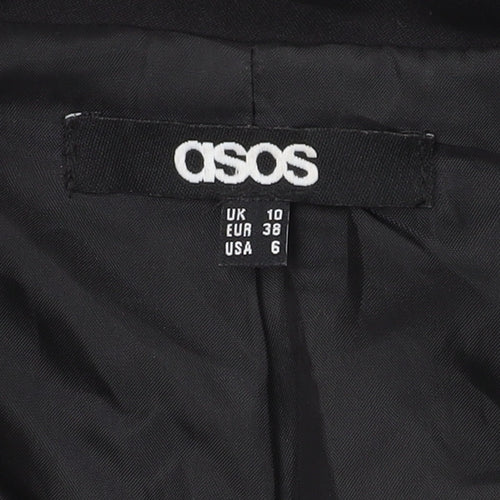 ASOS Black Sheath Dress, Women's Size 10, Short Sleeve