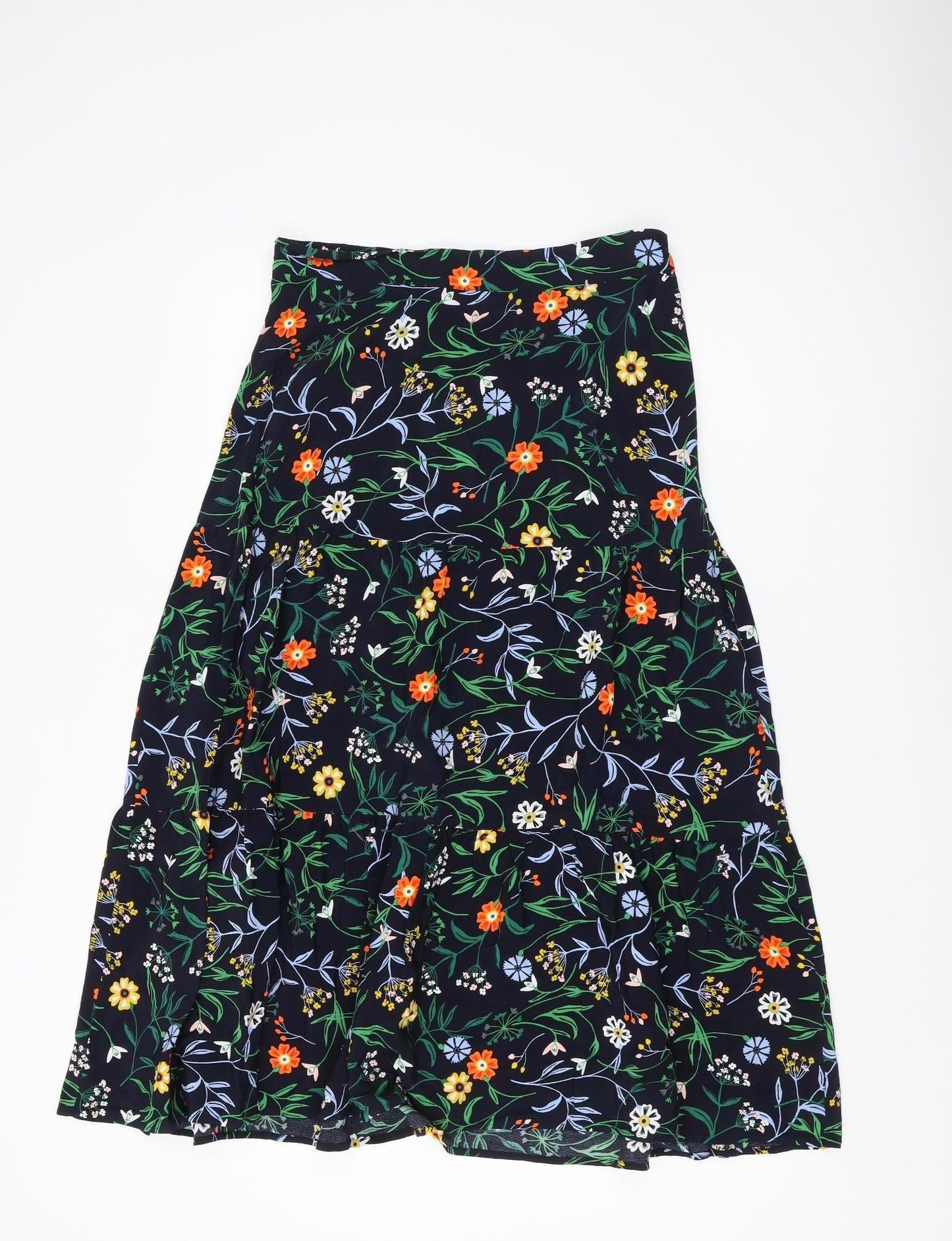 Marks and Spencer Floral A-Line Skirt, Size 10, Multicoloured