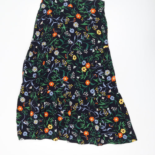 Marks and Spencer Floral A-Line Skirt, Size 10, Multicoloured