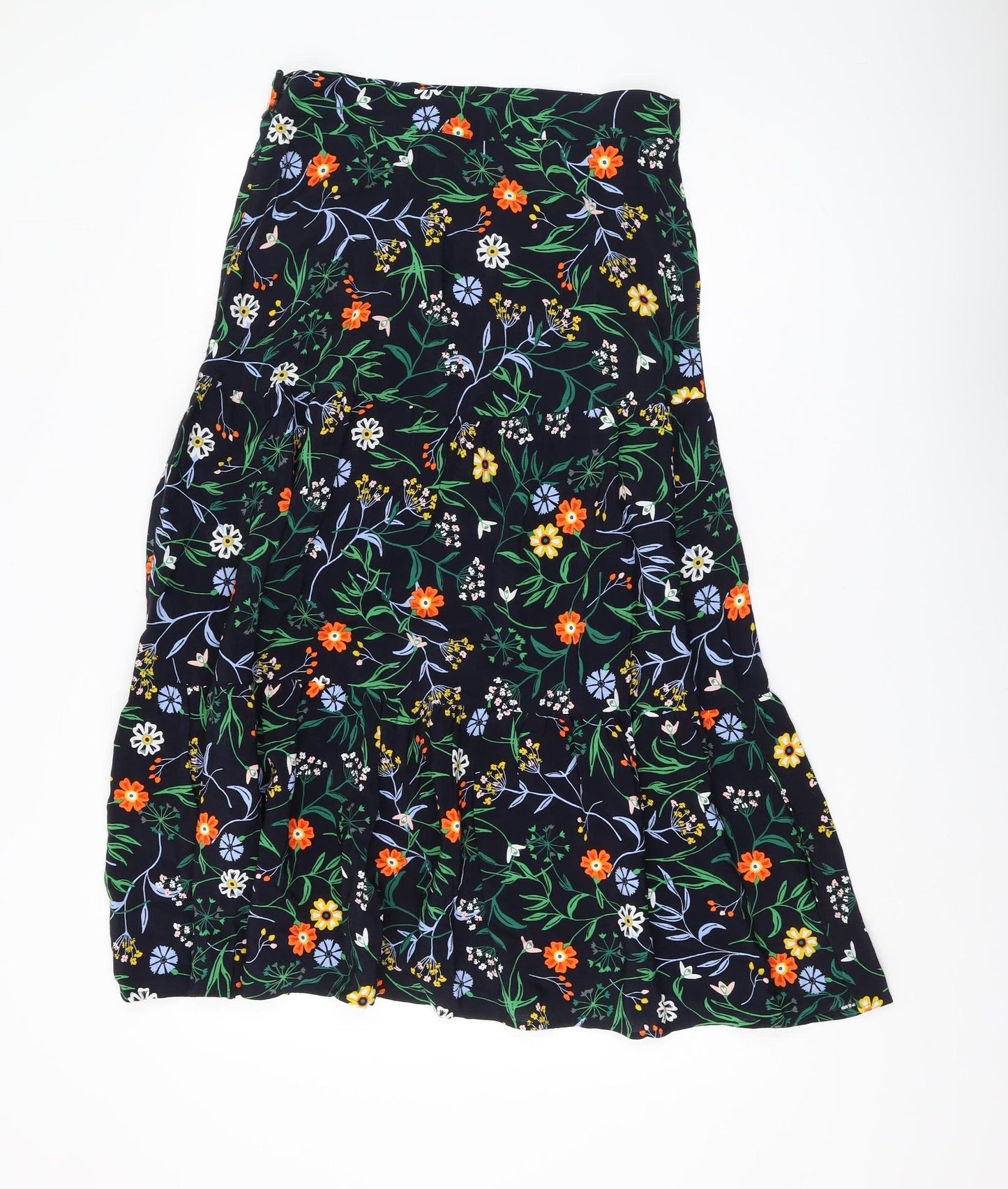 Marks and Spencer Floral A-Line Skirt, Size 10, Multicoloured