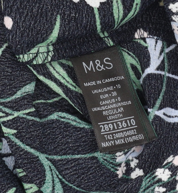 Marks and Spencer Floral A-Line Skirt, Size 10, Multicoloured