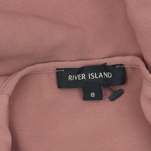 River Island Women's Pink Kaftan Dress Size 8