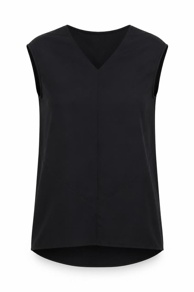 Mango Women's Black Shift Dress Size 12 V-Neck