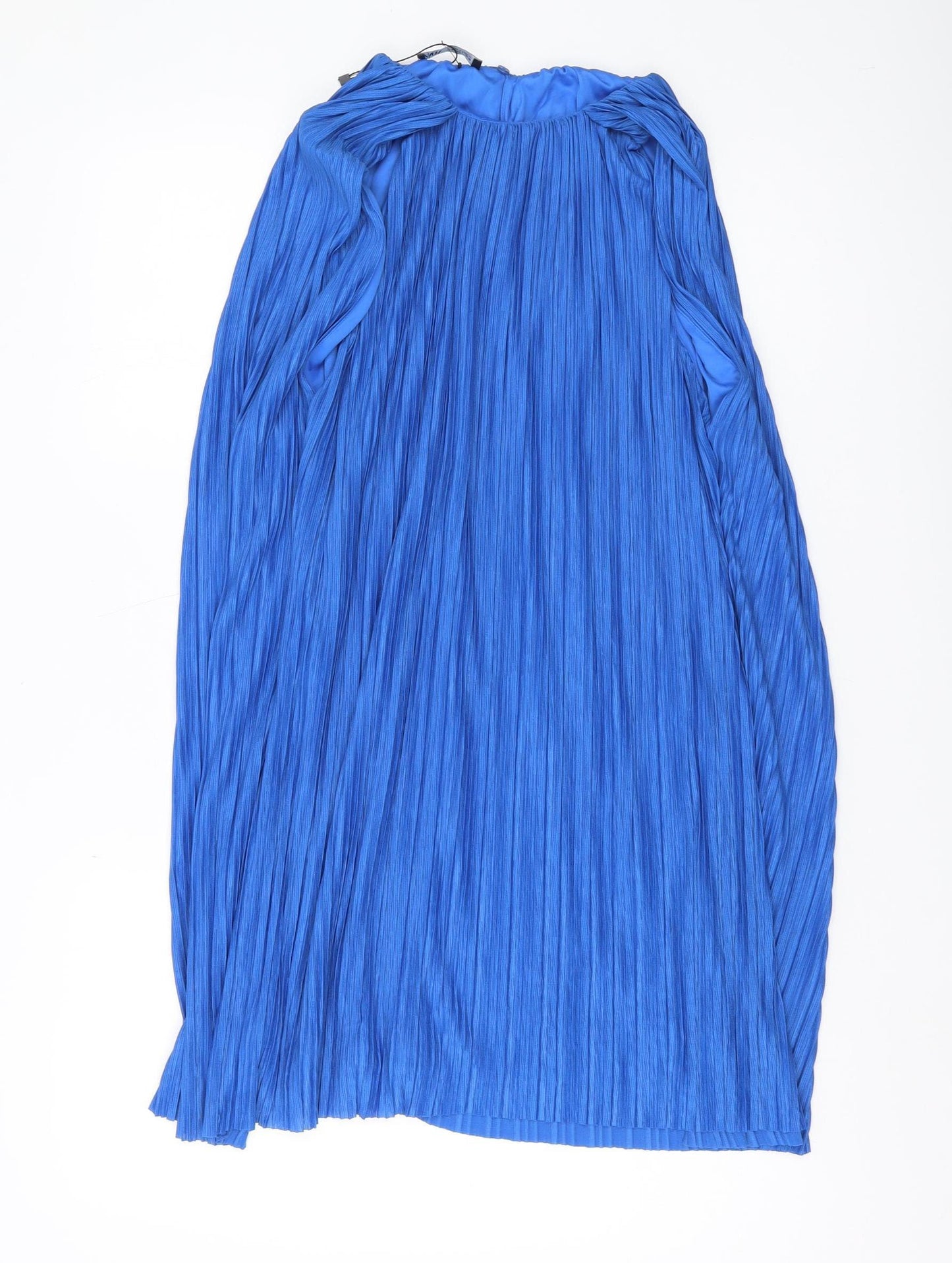 Zara Women's Blue A-Line Midi Dress, Size S