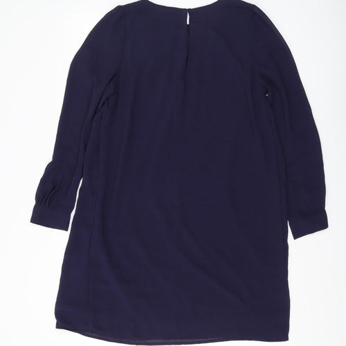H&M Women's Blue Shift Dress, Size 12, Knee Length