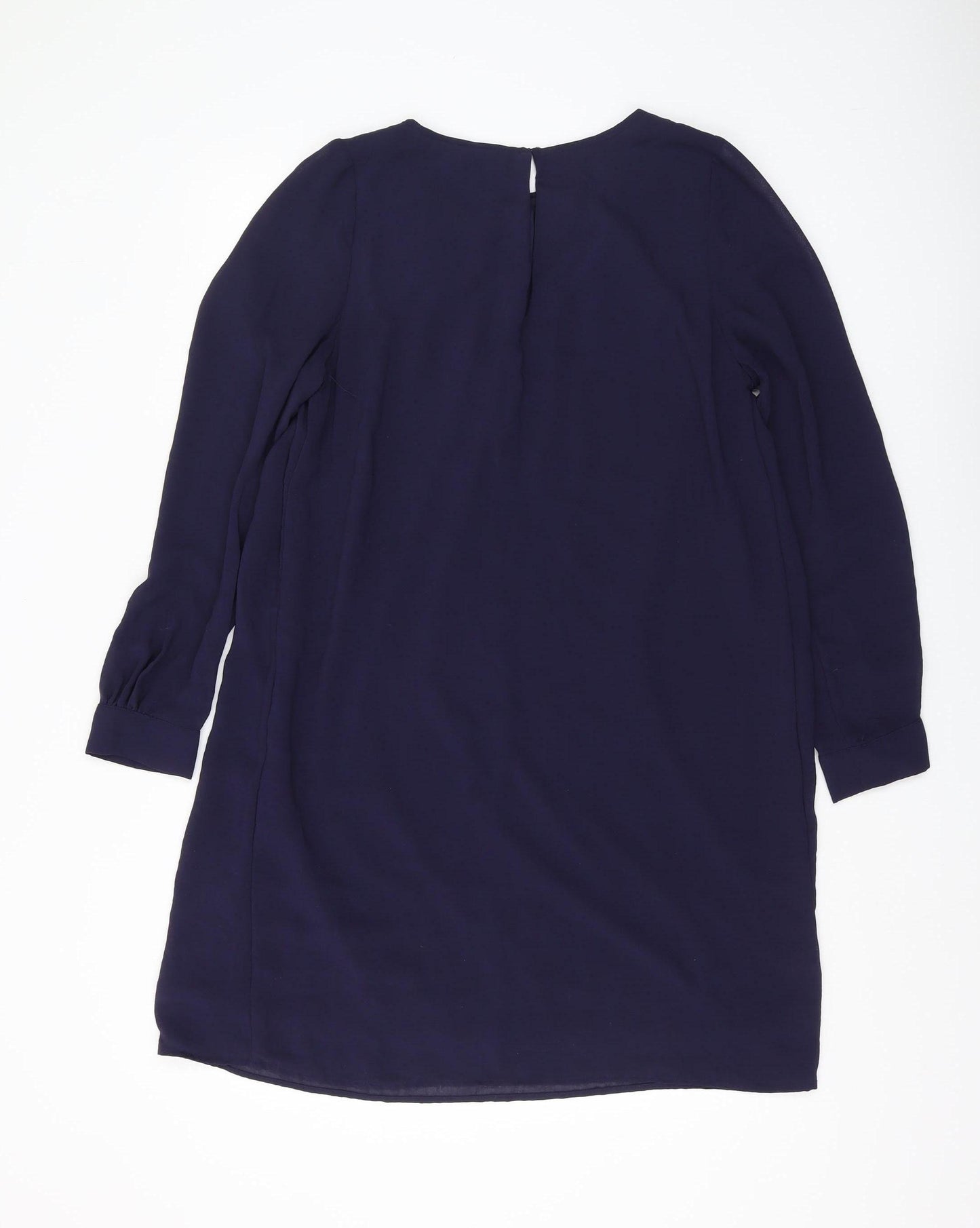 H&M Women's Blue Shift Dress, Size 12, Knee Length