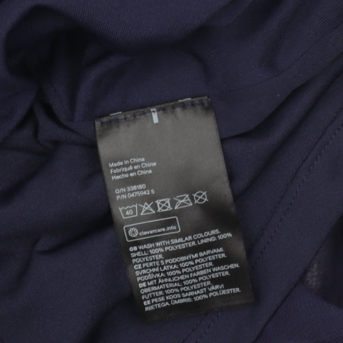 H&M Women's Blue Shift Dress, Size 12, Knee Length