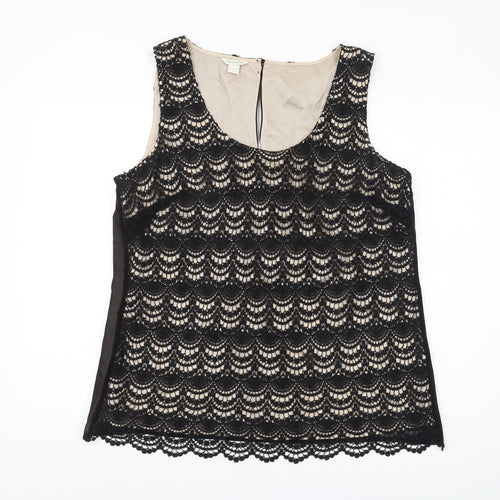 Monsoon Women's Black Lace Tank Camisole Size 18