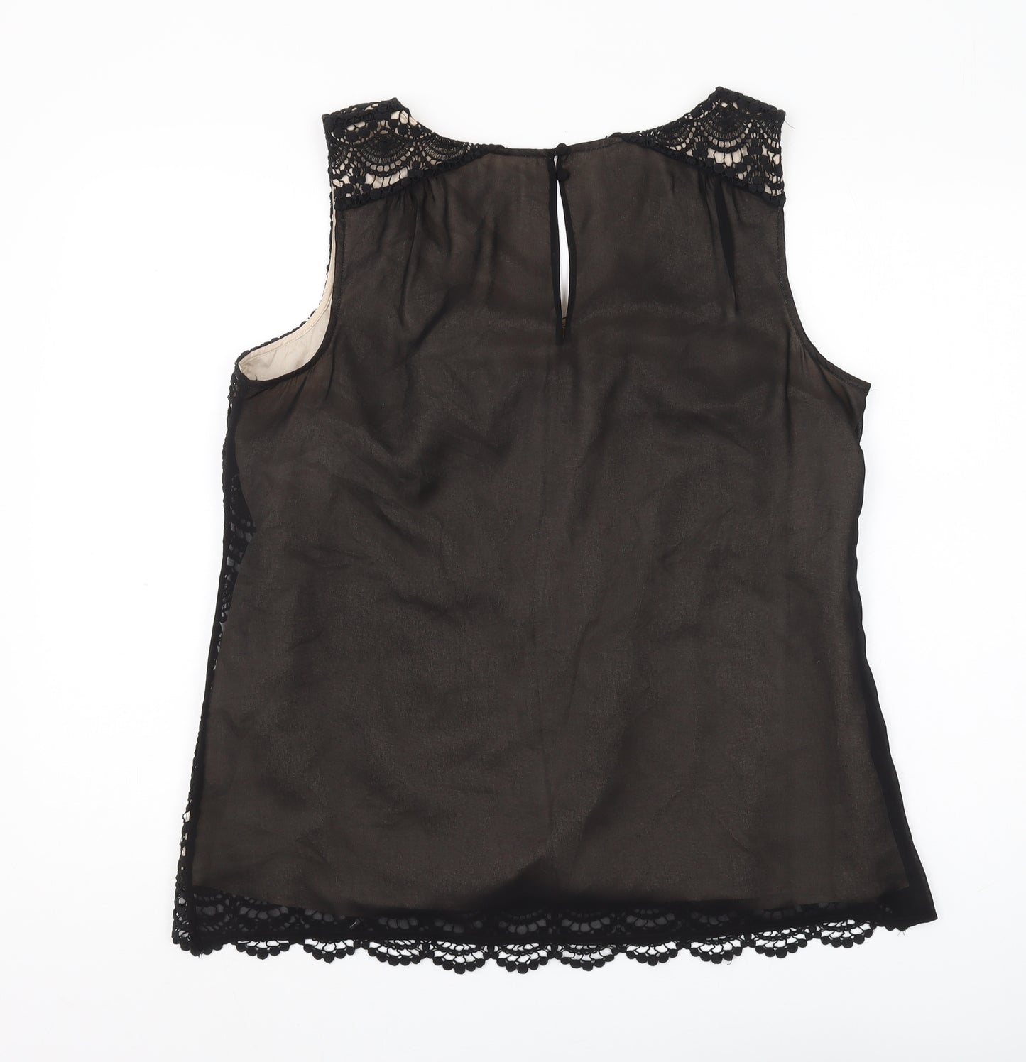 Monsoon Women's Black Lace Tank Camisole Size 18