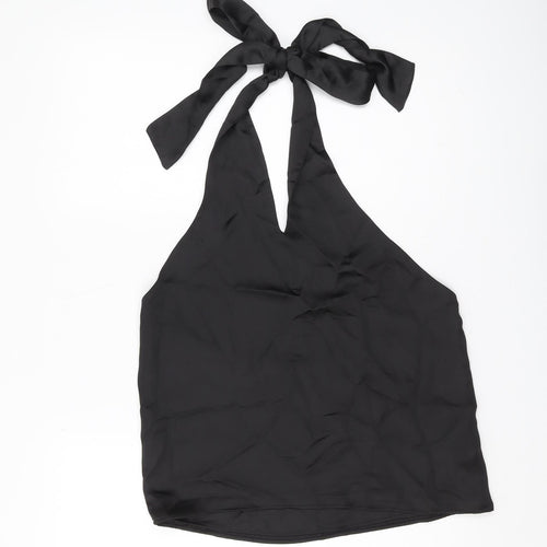 Zara Women's Black Camisole Halter Blouse Size 12
