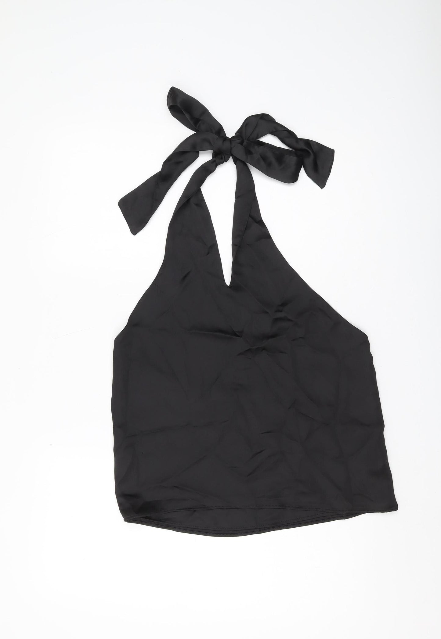 Zara Women's Black Camisole Halter Blouse Size 12