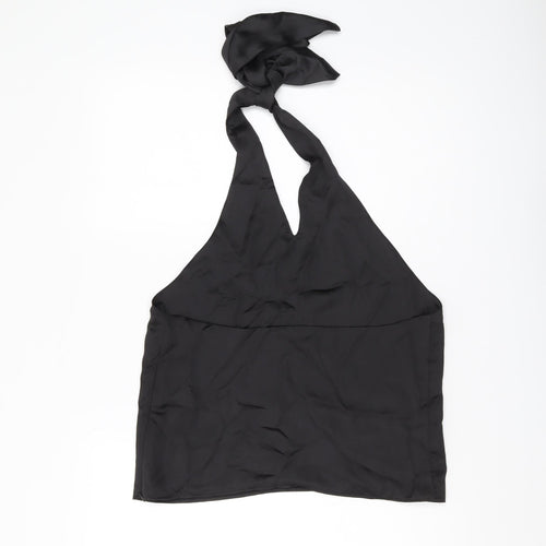 Zara Women's Black Camisole Halter Blouse Size 12