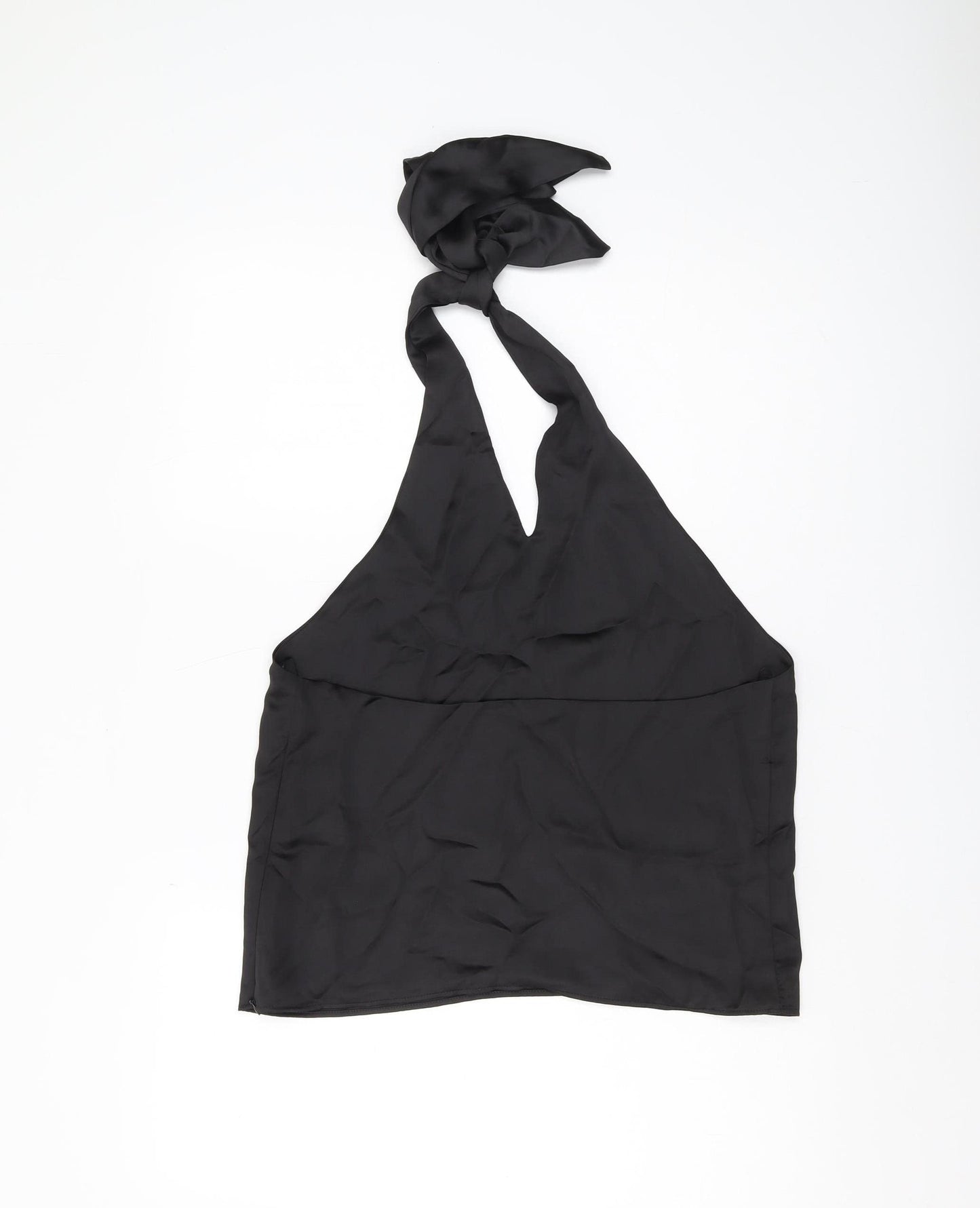 Zara Women's Black Camisole Halter Blouse Size 12