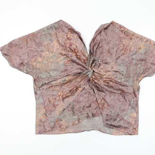 Monsoon Women's Multicoloured Floral Silk Blouse