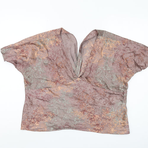 Monsoon Women's Multicoloured Floral Silk Blouse