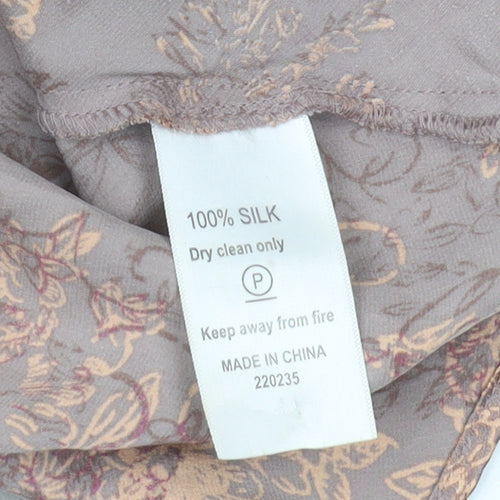 Monsoon Women's Multicoloured Floral Silk Blouse