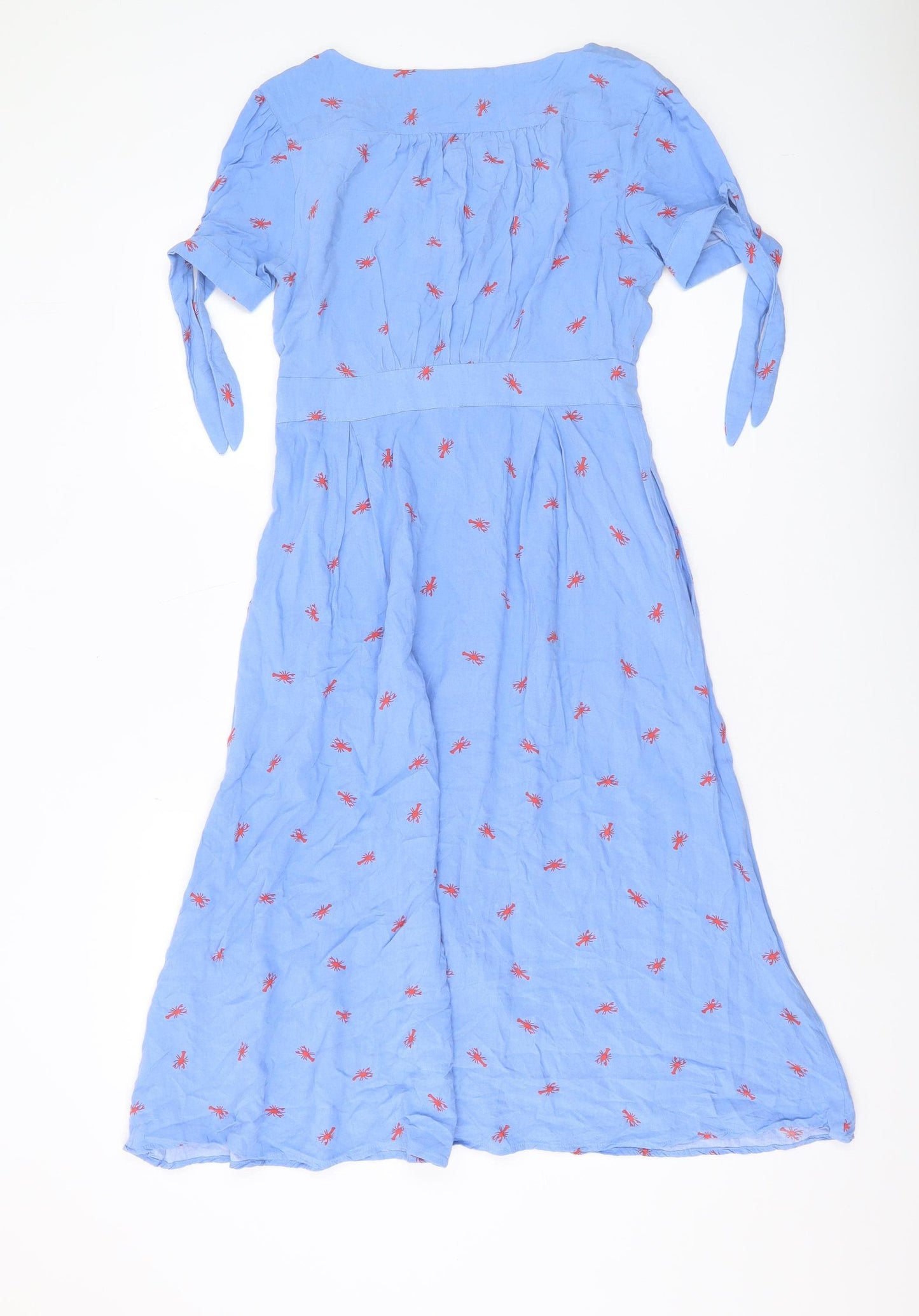 Sugarhill Brighton Women's Blue Midi Shirt Dress UK 8
