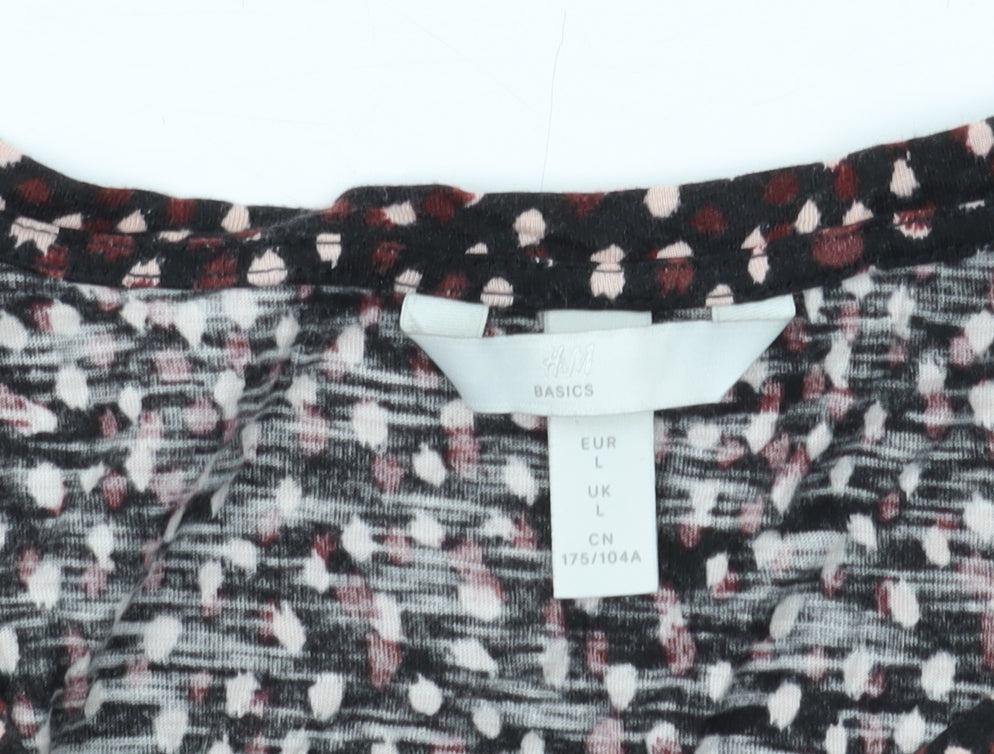 H&M Women's Multicoloured Polka Dot Shift Dress L