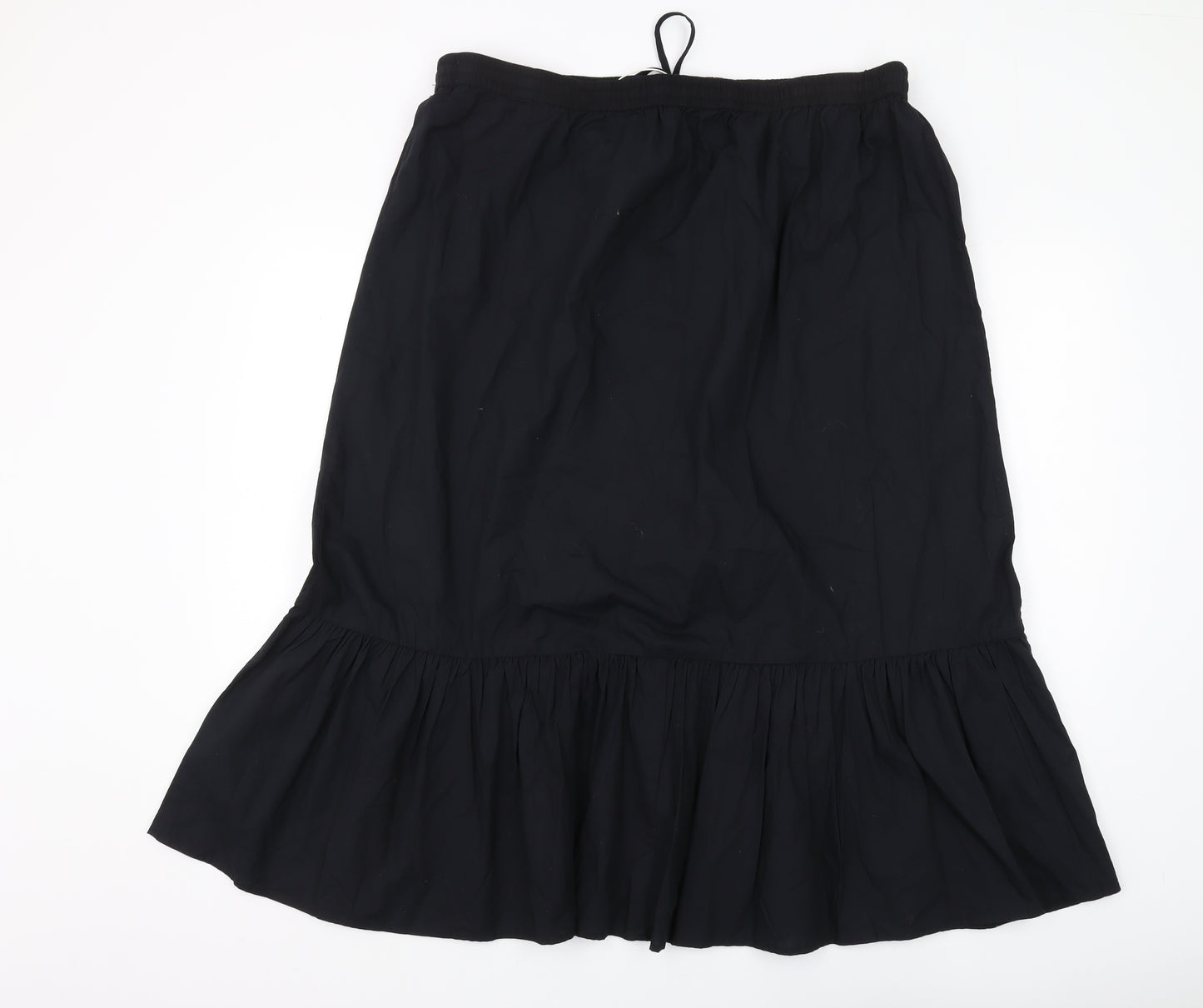 Marks and Spencer Women's Black Knee Length Peasant Skirt