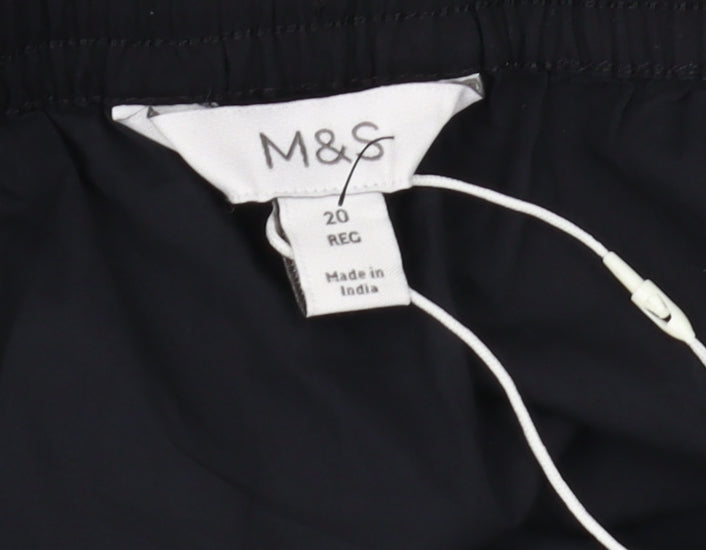 Marks and Spencer Women's Black Knee Length Peasant Skirt