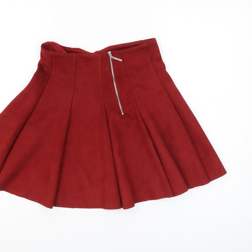Tally Weijl Women's A-Line Red Short Skirt, Size S