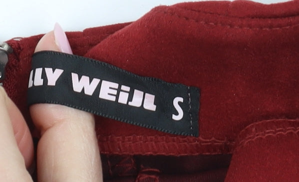 Tally Weijl Women's A-Line Red Short Skirt, Size S